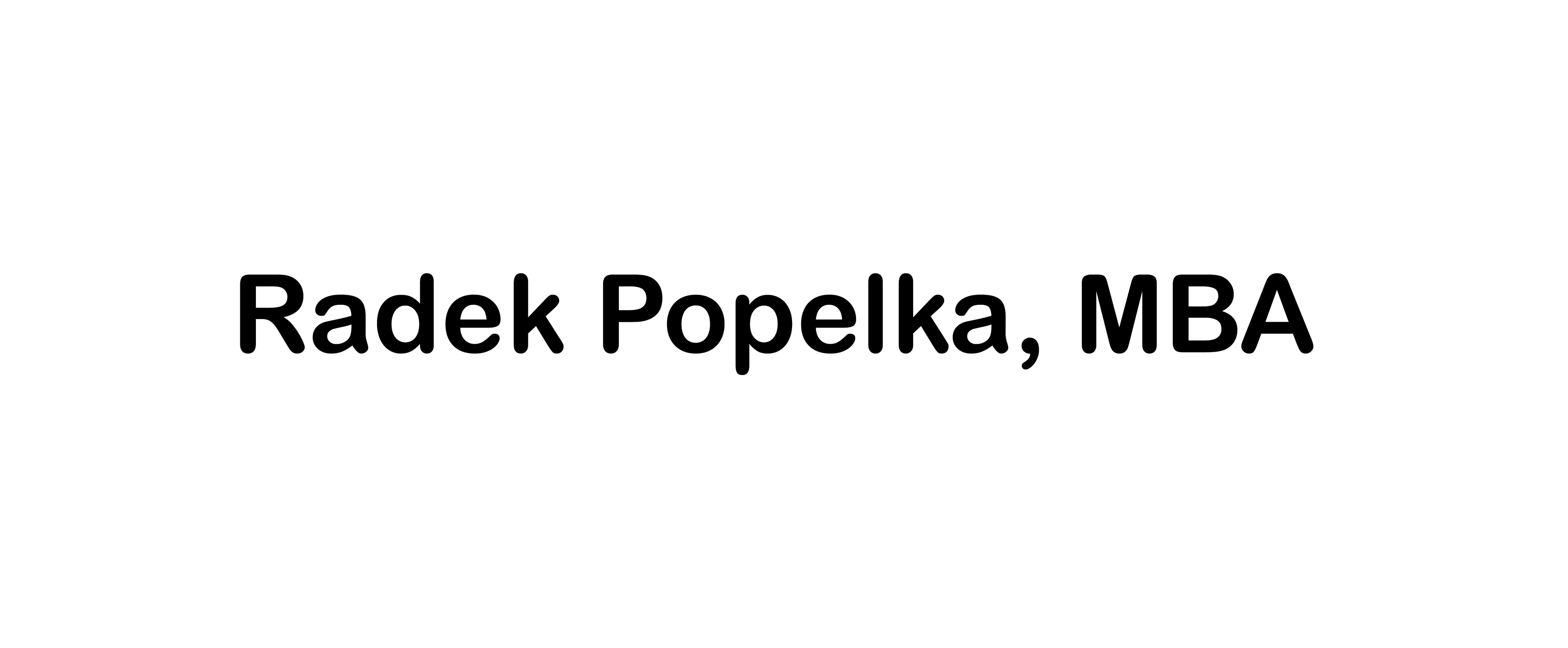 Radek Popelka, MBA